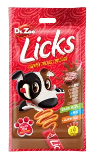 Dr Zoo Licks, recompense caini, Miel, 4x15 g
