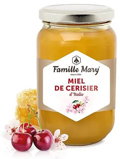 Miere de albine din floare de cireș, 500 g, Famille Mary
