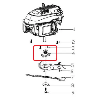 Suport Cutit Masina Tuns Iarba Ruris RX555S (Cod PSRX555S-3-4)