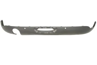 Acoperire bara Spate potrivit MINI (F55), (F56) Hatchback dupa 2013 - (cu gauri pentru senzorii de parcare, negru)
