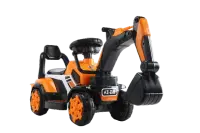 Mini excavator pentru copii 1-3 ani, Kinderauto BJXZ216 cu incarcator manual, standard, culoare portocalie