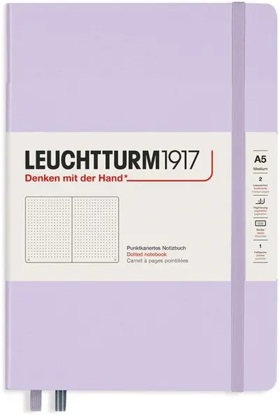 Agenda Leuchtturm1917 - Medium A5, Pagini punctate, Lilac