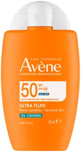 Avène Sun Fluid de protecție solară pentru pielea grasă, SPF50, 50 ml
