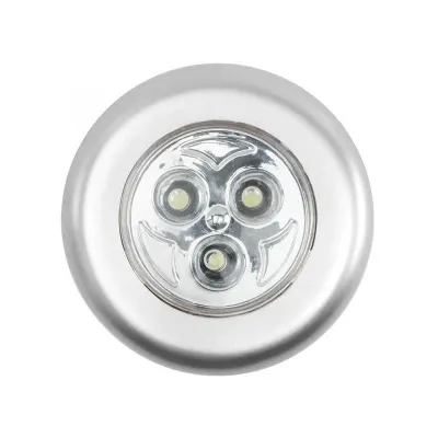 Aplica autoadeziva LED, albe rece,cu baterii, 7 cm, Home