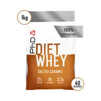 Pudra proteica cu aroma de caramel sarat Diet Whey, 1kg, PhD