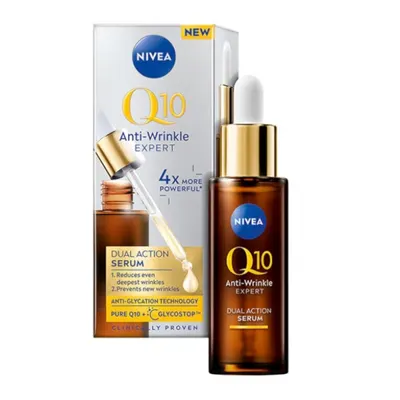 Ser pentru Fata, Nivea Q10 Dual Action, Anti-rid si Anti-glicatie, 30 ml