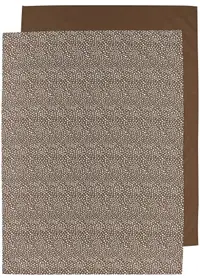 Cearșaf pentru pătuț Meyco Baby - 75 х 100 cm, 2 buc, Chocolate