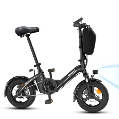 T16PRO bicicletă electrică pentru adulți cu baterie 36V 10Ah și roți de 14 inci.