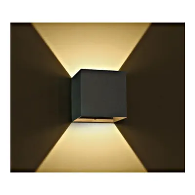 Dako II Up/Down LED 2x3W, 3000K, IP54 , 400lm,antracit