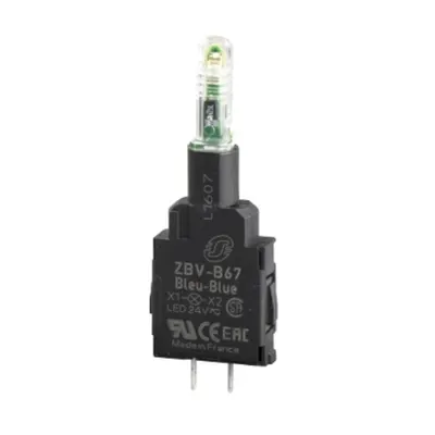 Bloc Luminos portocaliu pentru Capac Ø 22, Led Integral 24 V, Pini