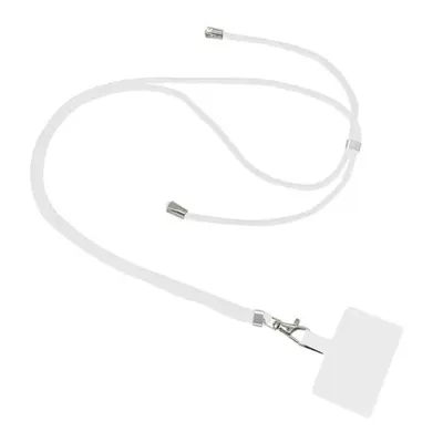 Snur Suport pentru telefon, Material textil, Ajustabil, Inchizatoare cu cheita, Alb Engros