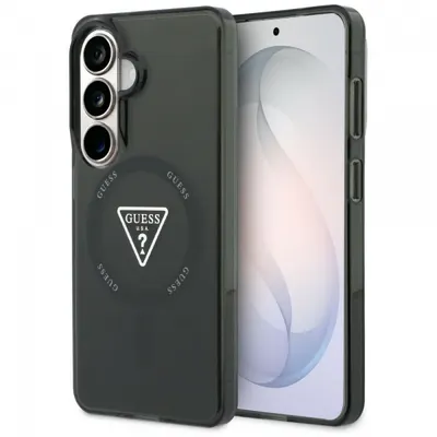 Husa MagSafe pentru Samsung Galaxy S26 S942, Guess, IML Gradient Triangle Logo, Neagra