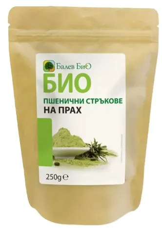 Pudră organică de iarbă de grâu, 250 g, Balev Bio
