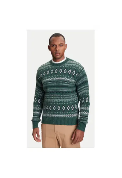 Pulover barbati 1137K107V - Lana/Nylon - Verde - Verde
