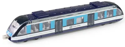 Jucărie metalică Rappa - Locomotivă Cehă, 17 cm