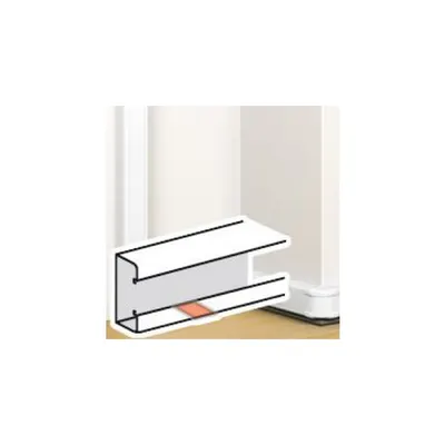 Stick-on body joint - pentru 50x105/145 capac flexibil snap-on DLP trunking - alb