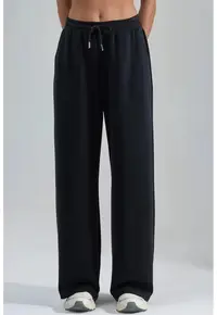 Pantaloni dama bleumarin - Negru
