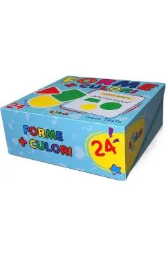 Forme + culori. 24 jetoane