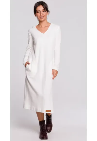 Rochie - Bumbac / Poliester - Alb - Ecru