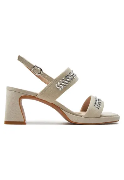 Sandale dama 303669850 - Piele intoarsa - Gri