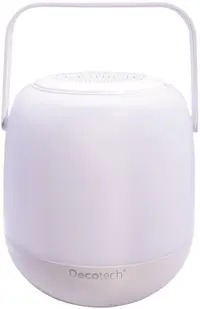 Boxă portabilă luminoasă Lexibook - Decotech BTL410, 8W, RGB, albă