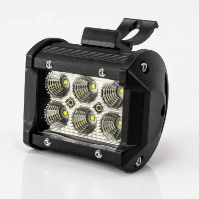 Proiector LED Auto Offroad 6 LEDuri 18W 12V - 24V Dreptunghiular