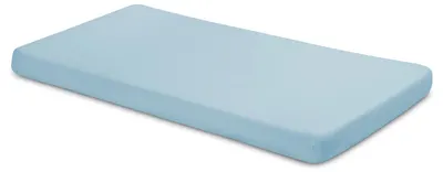 Cearșaf din bumbac pentru bebeluși cu elastic Sensillo - Jersey Deluxe, 120 x 60 cm, albastru