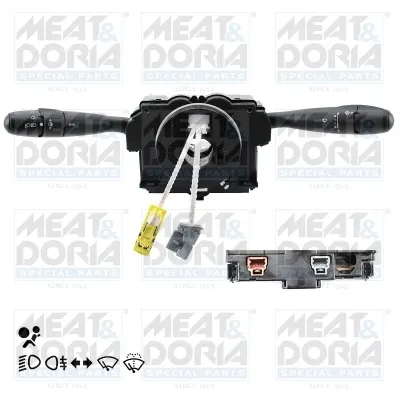 Comutator coloana directie (Indicatorii; lumini; stergatoare) potrivit CITROEN BERLINGO, BERLINGO MINIVAN; PEUGEOT 206, PARTNER, PARTNER MINIVAN 06.96