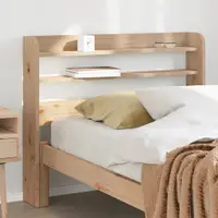 Gossi tablie de pat cu rafturi, 75 cm, lemn masiv de pin