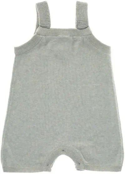 Salopeta pentru bebeluși Lassig - Cozy Knit Wear, 74-80 cm, 7-12 luni, gri