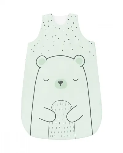 Sac de dormit KikkaBoo 6-18 luni Bear with me Mint,lungime 90 cm,grosime 1.8 tog