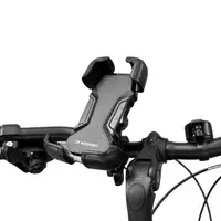 Suport pentru smartphone biciclete reglabil, Negru