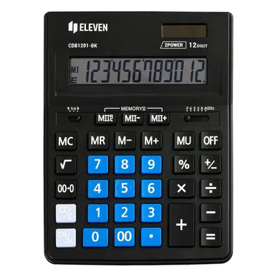 Calculator Eleven - CDB1201BK-BL, negru/albastru