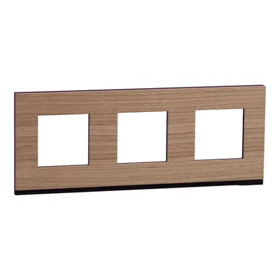 Placa ornament, Unica Pure, trei module, oak
