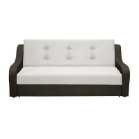 Canapea extensibila VALY II, 3 locuri, cu lada depozitare, maro inchis + gri deschis, 215x90x95 cm