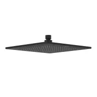 Palarie de dus 25 x 25 cm, patrata, negru mat, VilleroyBoch Universal Showers