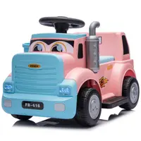 Camion electric multifunctional 2 in1 Lightning 33 pentru copii 18-36 luni, 30W 6V, culoare roz