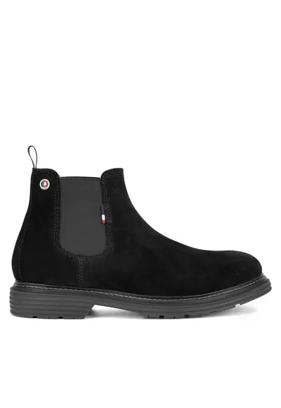 Ghete barbati - LORENZ001M/DSE1 - piele naturala - negru