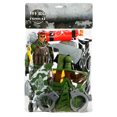 Set de joaca, soldat de lupta cu accesorii, Hero Combat, 31.5 cm