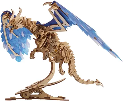 Puzzle 3D din lemn Ugears din 320 piese - Dragon