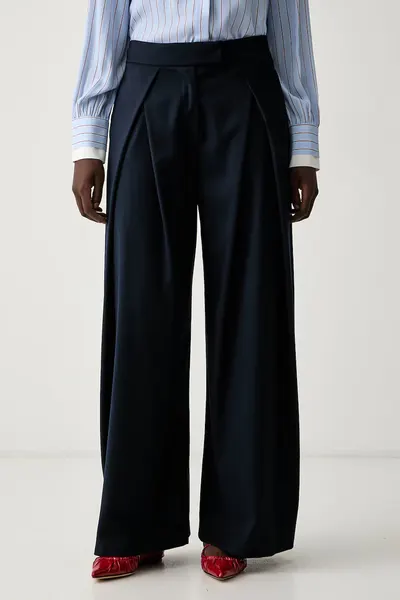 ERMANNO Firenze pantaloni wide leg pentru femei