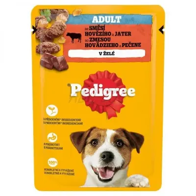 Hrana umeda pentru caini Pedigree Adult cu vita ficat 100 gr