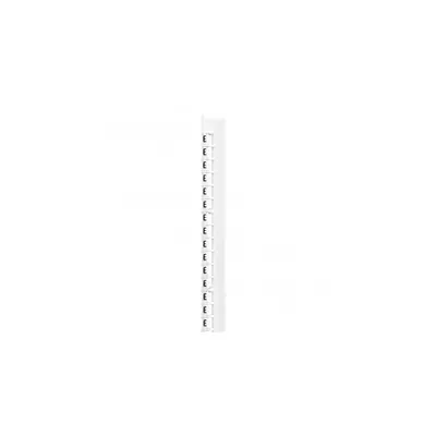 Marker Memocab - pentru wiring - negru capital letter on alb backgrotund - ''E''
