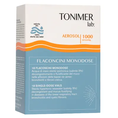 Apa de mare Aerosol, 1000 mOsm/Kg , Tonimer | 18 flacoane x 3 ml
