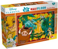 Puzzle cu două fete Lisciani de colorat din 60 piese - Regele Leu