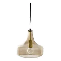 Lustră maro cu abajur din sticlă ø 25,5 cm Yuser – Bloomingville