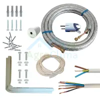 2 m - 9000 BTU - 12000 BTU - Kit complet instalare AC (Izolație Aluminiu) - Premium- UV Protect 2 m
