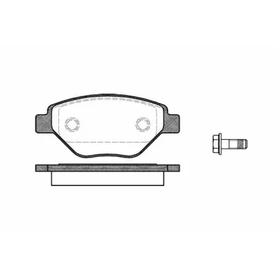 Set placute frana, frana disc REMSA 0977.00