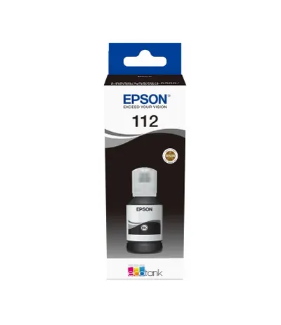 Sticlă cu cerneală Epson - 112 EcoTank, pentru Epson EcoTank, negru