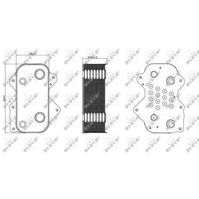 Radiator ulei, ulei motor NRF 31259